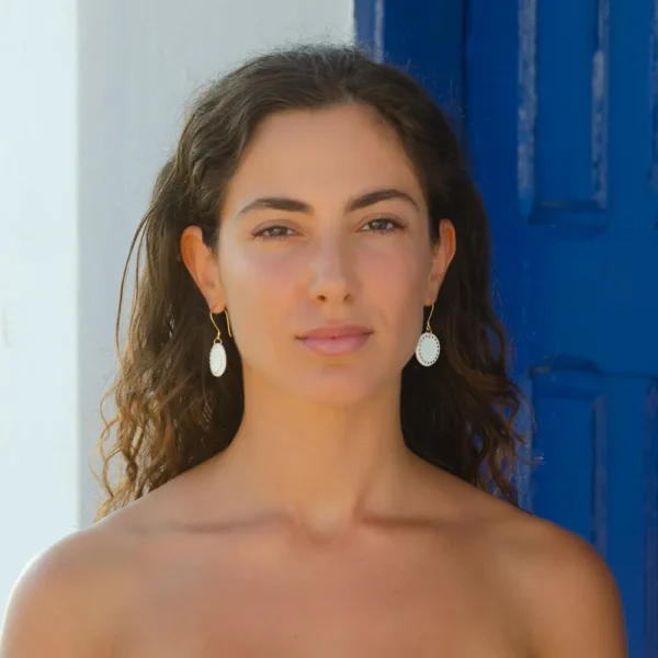 Boucles d'oreilles Thea - inspirées par le soleil Grec - collection Hélios par Photyne