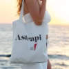 Sac "Astrapi", tote bag à message et broche éclair repostionnable par Photyne