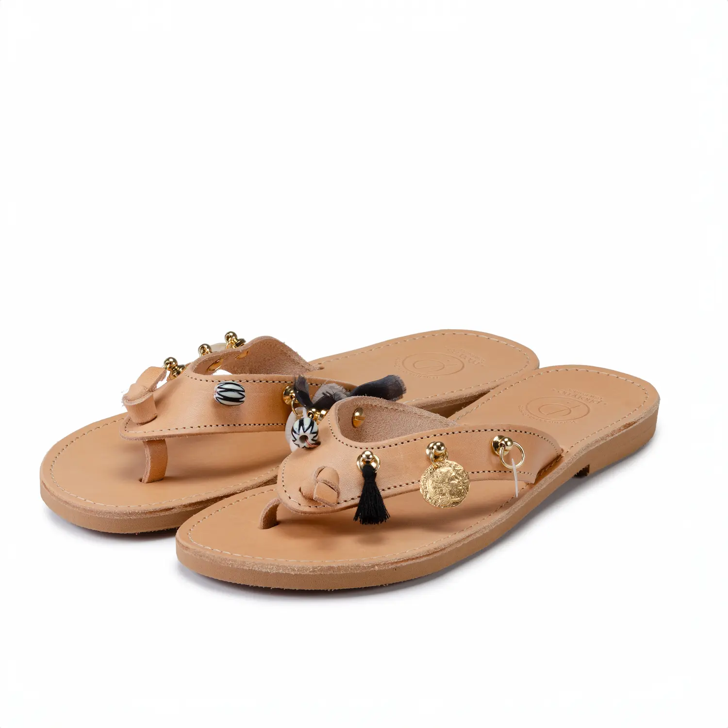 Sandales en Cuir pour Femme Kléodora par Photyne - Créations Franco-Grecques uniques.
