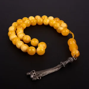 Perles d'ambre sur chapelet grec - accessoire de mode ou objet loisir - Photyne