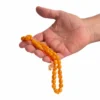 Komboloï de poche Ambre- 31 perles fantaisie- Apaise l'esprit, facilite la méditation - Photyne