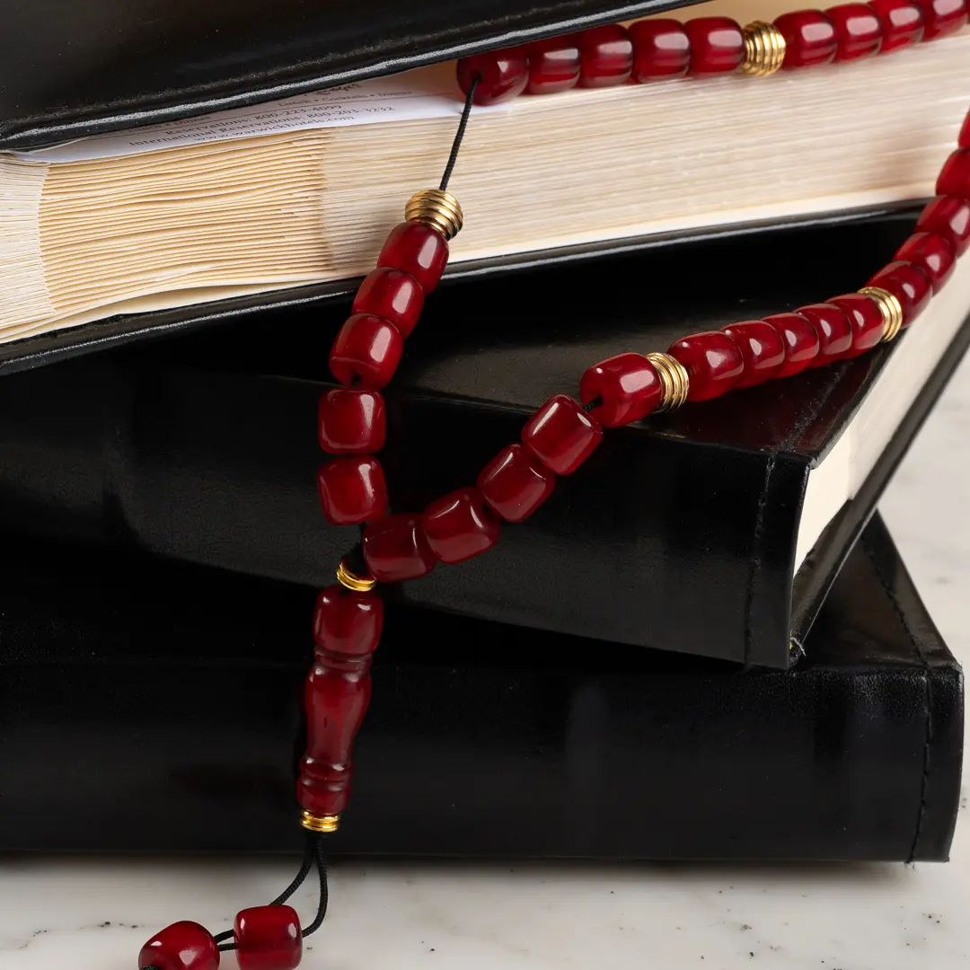 Komboloï de poche Corail, symbole traditionnel grec, contemporain et très élégant - Photyne