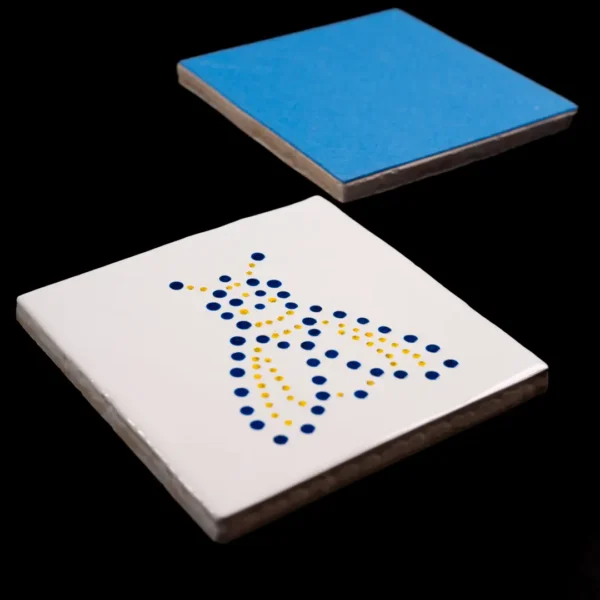 Dessous de verre en faïence et finitions à la main - vaisselle exclusive selon Photyne