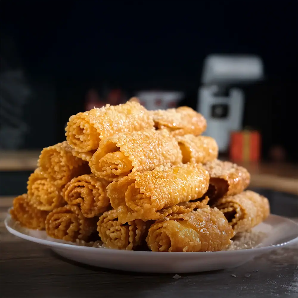 Plat de Diples, biscuits grec au miel - tradition de noël - Photyne