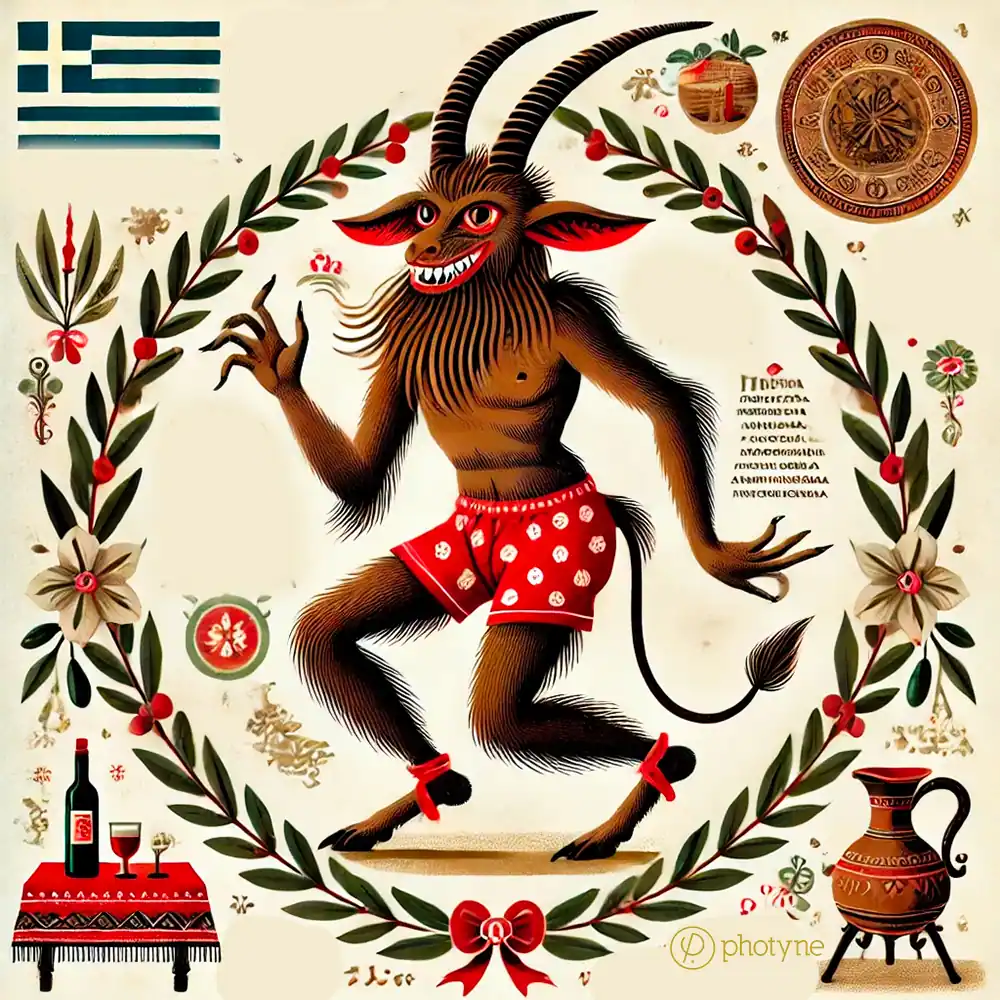 Image du Kallikantazaros - lutin malicieux de Noël en Grèce - Photyne