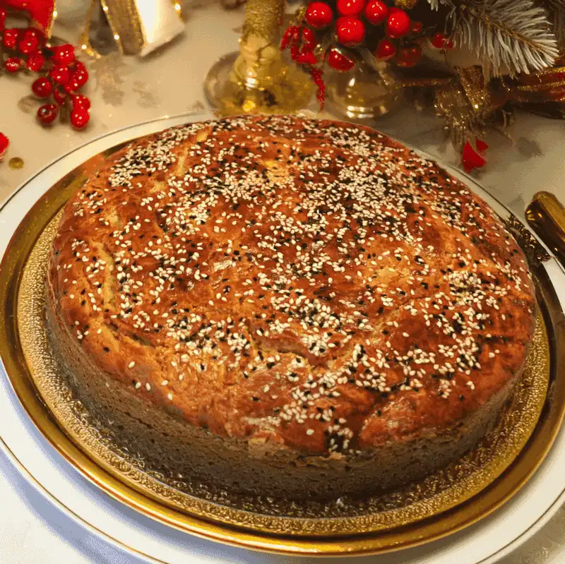 Vassilopita, la version grecque de la galette des rois - traditions de Noël en Grèce - Photyne