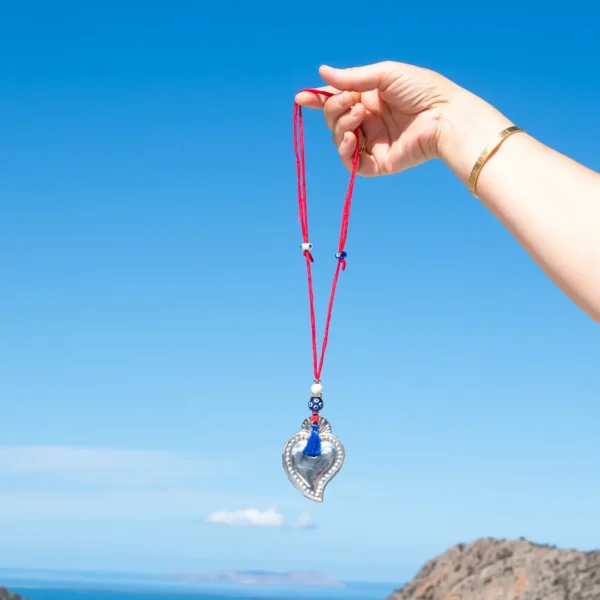 Collier Coeur sacré - ex voto grec - Tama par Photyne
