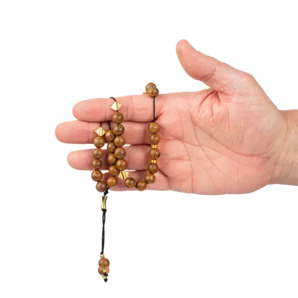 Komboloï grec en bois de wengé - objet unique - savoir faire traditionnel , look moderne - Photyne