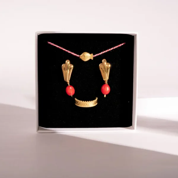 Superbe Coffret cadeau trois bijoux Eugénie : élégance et fantaisie par Photyne