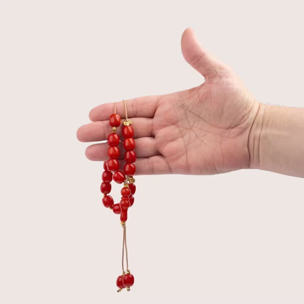 Komboloï grec couleur Paprika - 25 perles fantaisies pour un élégant et indémodable accessoire - Photyne