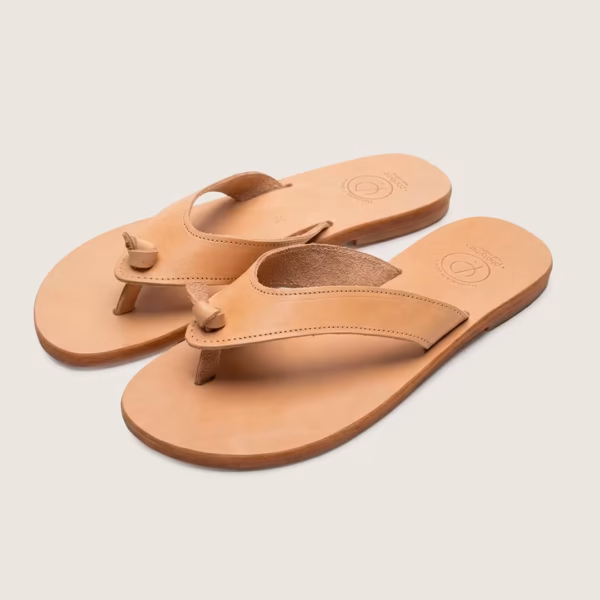 Sandales grecques pour femme modèle Elounda - 100% fait main - Photyne