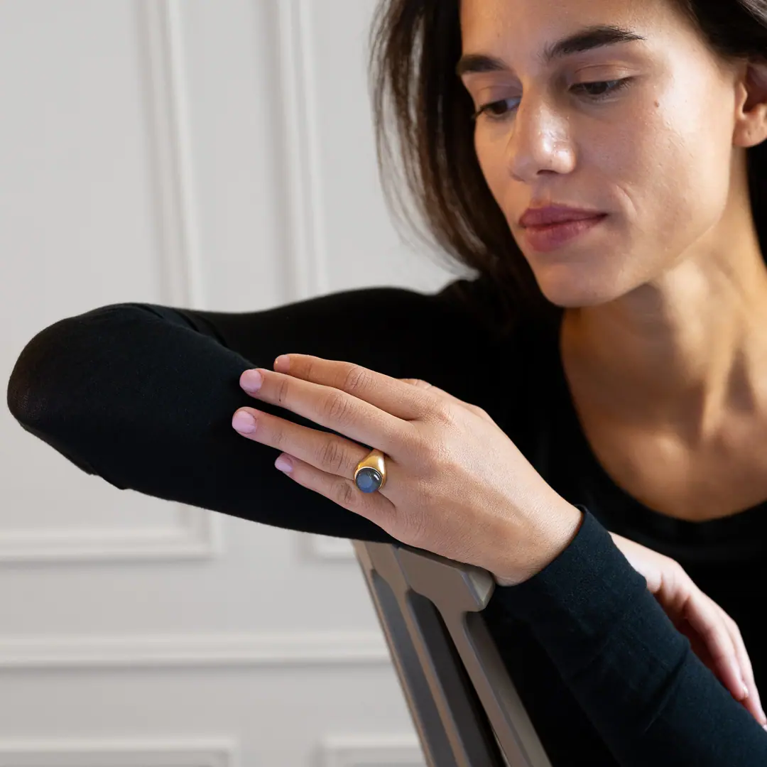 Bague Milos Labradorite bleue – Image 16