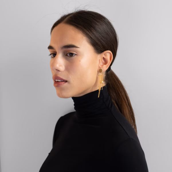 Boucles d'Oreilles maille boule Ios – Image 8