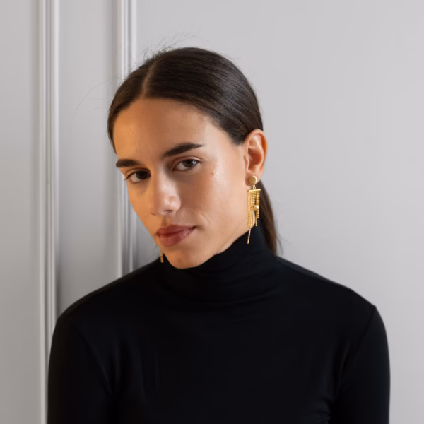 Boucles d'Oreilles maille boule Ios – Image 6