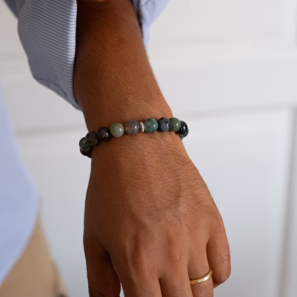 Bracelet pour homme Arès en Agate multicolore – Image 6