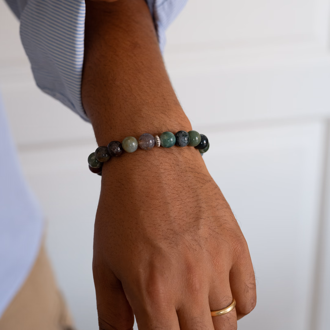 Bracelet pour homme Arès en Agate multicolore – Image 6