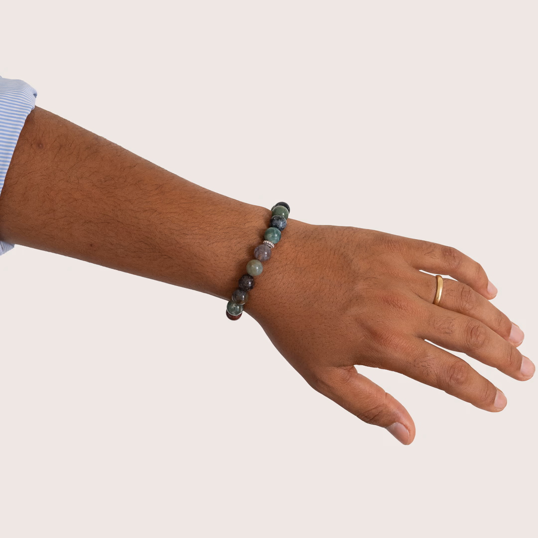 Bracelet pour homme Arès en Agate multicolore – Image 4