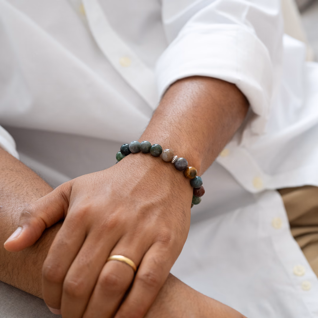 Bracelet pour homme Arès en Agate multicolore – Image 3