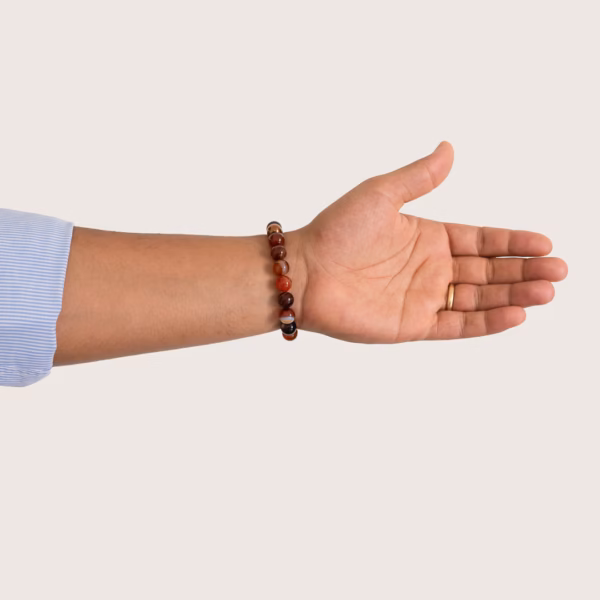 Alternative view of Bracelet pour homme Pavlos en Agate rayée