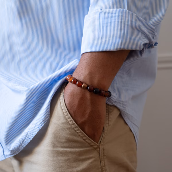 Bracelet pour homme Pavlos en Agate rayée – Image 5