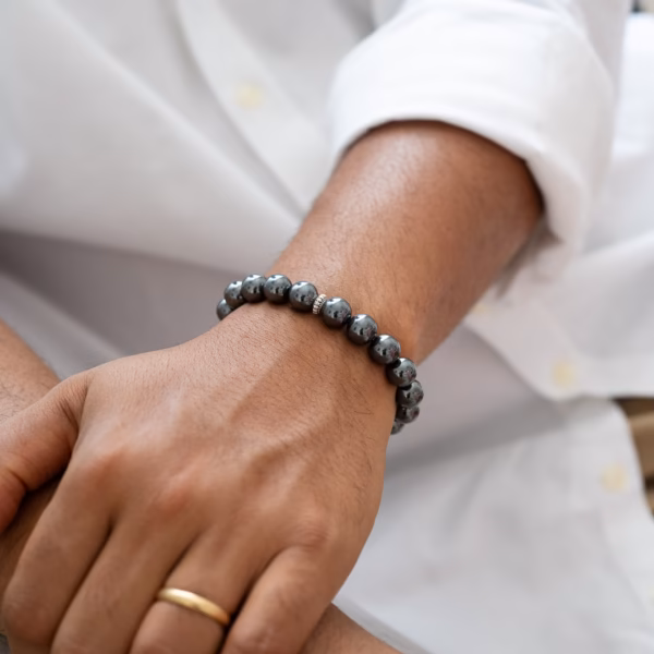 Bracelet pour homme Lysandre en Hématite – Image 3
