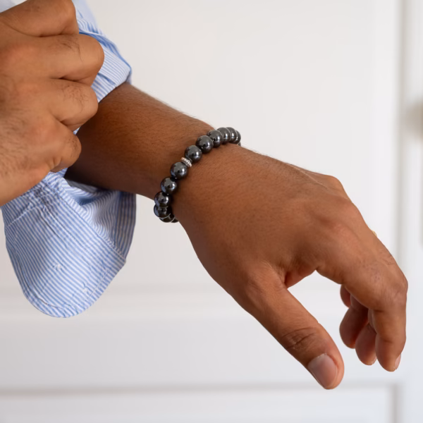 Bracelet pour homme Lysandre en Hématite – Image 6