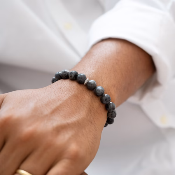 Bracelet pour homme Dimos en Labradorite noire – Image 6