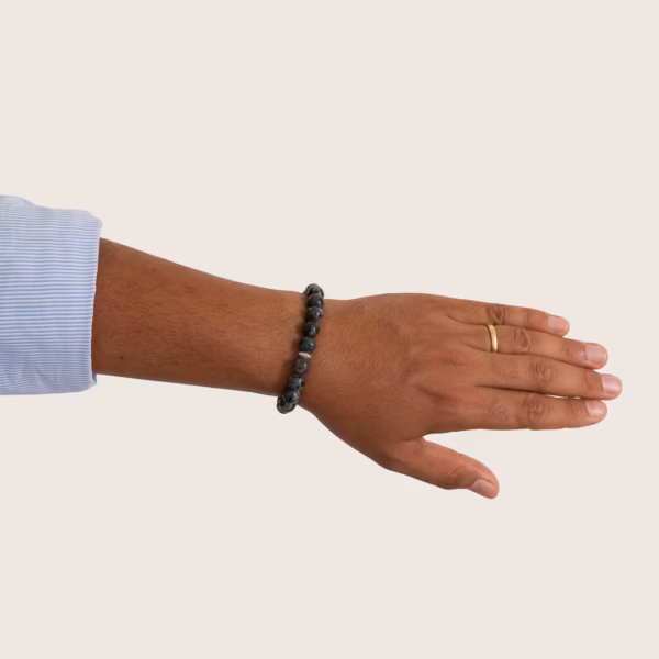 Bracelet pour homme Dimos en Labradorite noire – Image 4