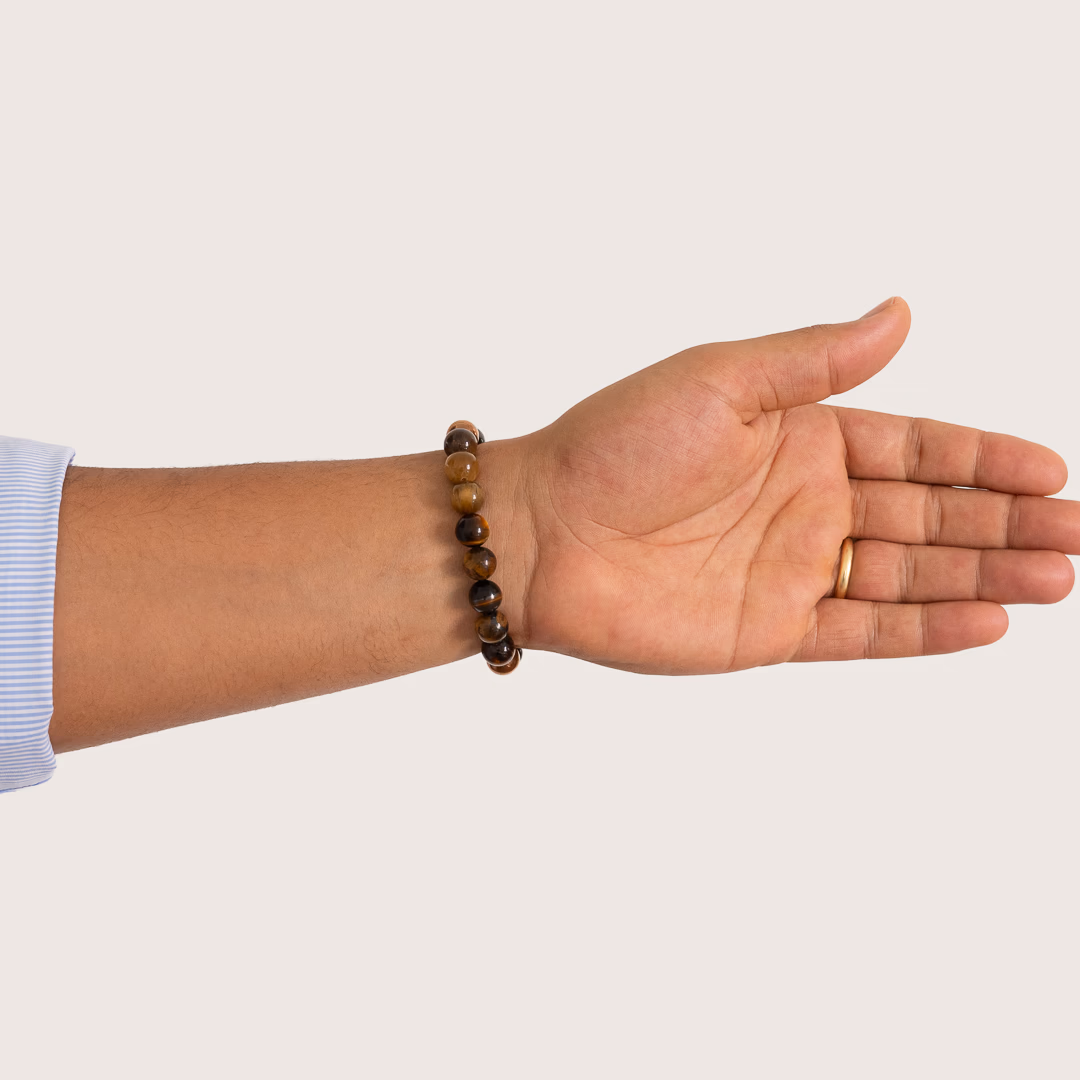 Bracelet pour homme Roki en Oeil de Tigre – Image 2