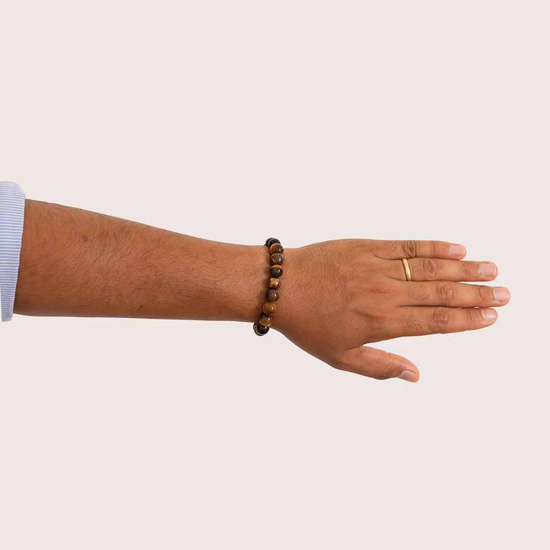 Bracelet pour homme Roki en Oeil de Tigre – Image 5