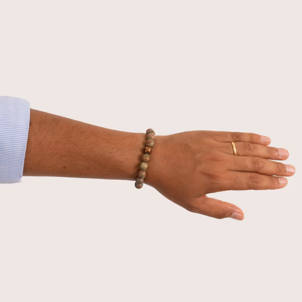 Bracelet pour homme Kitos en Unakite – Image 5