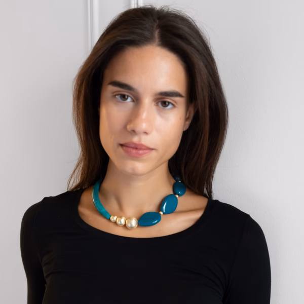 Collier Pia en verre de Murano vert jade – Image 5