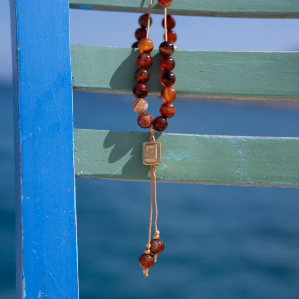 Komboloï de poche Zak en Agate rayée – Image 7