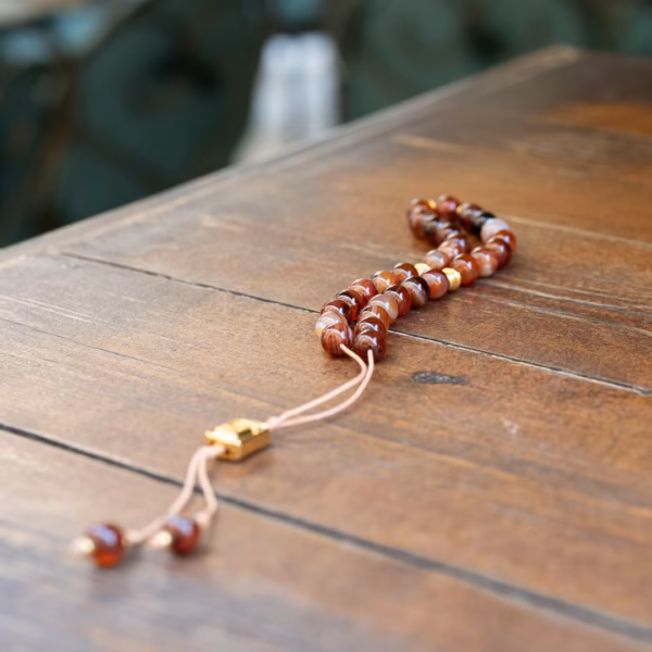 Komboloï de poche Zak en Agate rayée – Image 5