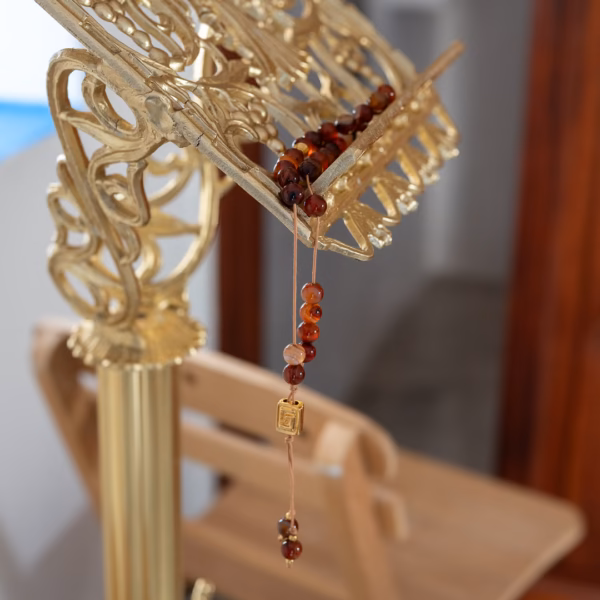 Komboloï de poche Zak en Agate rayée – Image 3