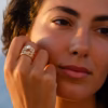 Bague perle d'eau douce blanche Uranie